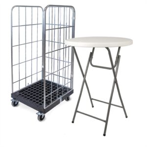 12 x Ohio Cafebord Ø81 x 110 - Hvid