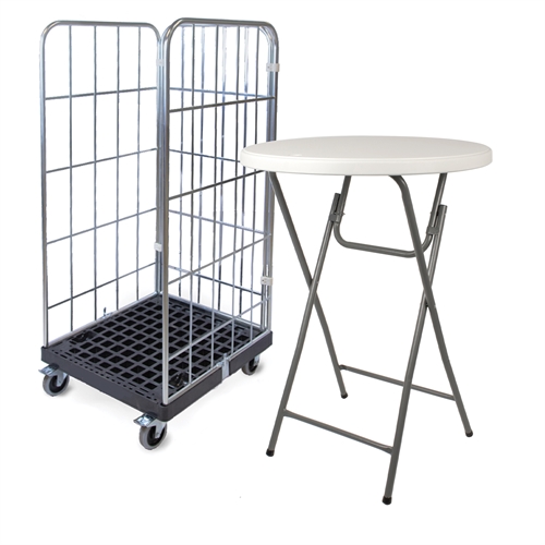 12 x Ohio Cafebord Ø81 x 110 - Hvid