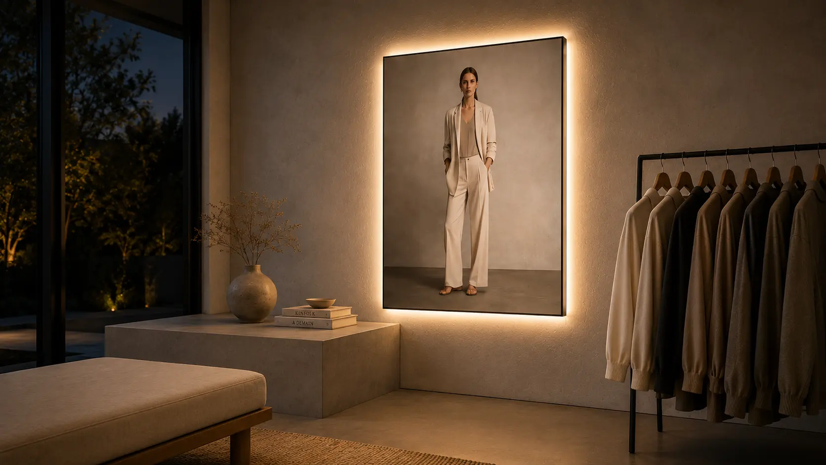 Smart Frame med backlight i professionelt miljø